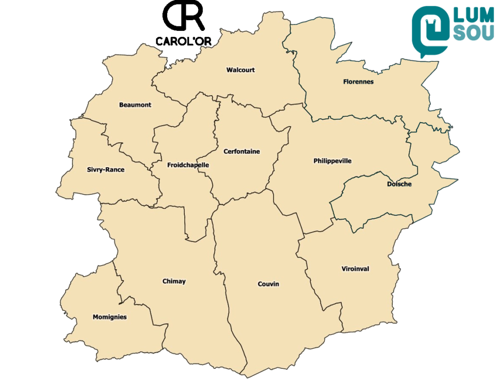 Carte du territoire de la monnaie locale ESEMeur
